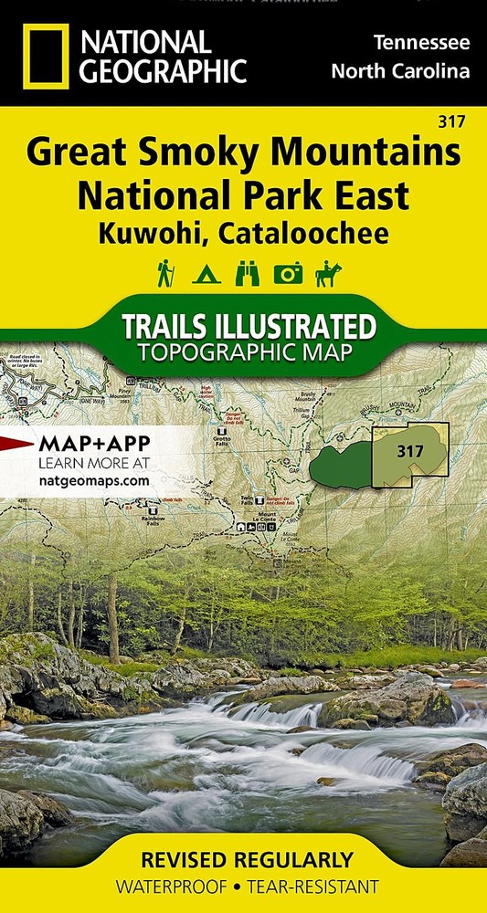 Great Smoky Mountains National Park East: Kuwohi, Cataloochee Map No Results