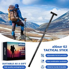aiGear G2 Tactical Stick Hiking Walking 6 Tubes / 47.3″, 6 / 47.3″