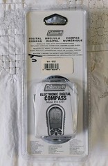 New Coleman Electronic Digital Compass Model 814-670T Temp Time Date Alarm