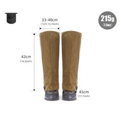 Adjustable Hiking Gaiters Lightweight Outdoor Leg Guards for Men Women