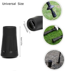 Rubber Bumpers for Hiking Poles 6 Pack, Professional Nordic Walking Poles Rubber Bumpers…