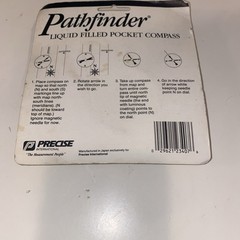 Vintage Precise Pathfinder Liquid Filled Pocket Compass, Item #23407