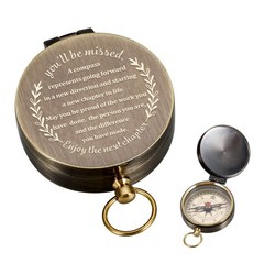 “Unique Compass Gift for Retirement, Farewell, Coworker Leaving, New Beginnings”