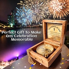 Religious Gifts for Men – Christian Compass Pointing to God – First Communion…