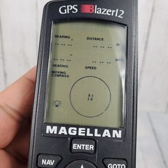 Magellan GPS Blazer 12 Satellite Navigator Geocaching/Hiking Vintage Tested GUC