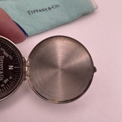 Tiffany & Co. Sterling Silver “1837 Makers Collection” Compass, with Orig. Pouch