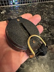 VINTAGE ENGINEERS COMPASS GREAT CONDITION BLACK HARD PLASTIC/BRASS