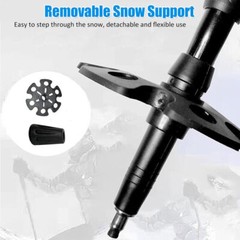 2X Trekking Poles Nordic Walking Hiking Sticks Adjustable Anti-shock Alpenstock