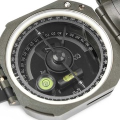Pocket Transit Army Geology Compass for Outdoor Hiking Camping Survival Marching