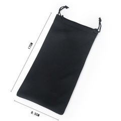Hard Shell Waterproof Sunglasses Case with Zipper Bag Cloth and Test Card Set