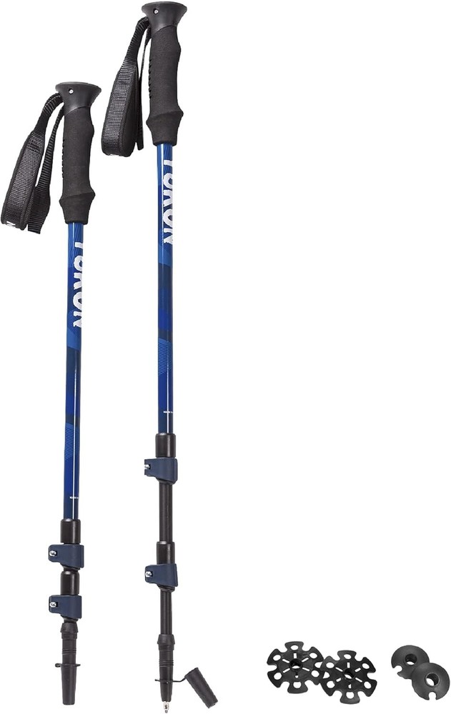 Trekking Poles with Twist Lock Adjustment, Adjustable 65 cm – 135 cm