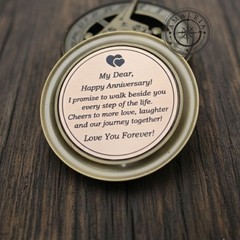 Anniversary Brass Sundial Compass Beautiful Gifting Item.