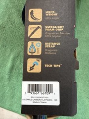 NEW BLACK DIAMOND Distance Carbon FLZ Poles – 140 – Desert Sky