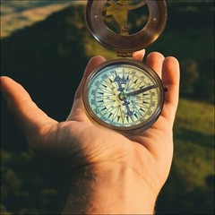 Personalized Custom Engraved Working compass with leather case, Gift for Husband