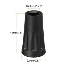 6Pcs Trekking Pole Tips Climbing Ski Cane Replacement Caps Ends Protectors