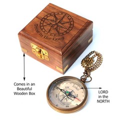 Trust in The Lord with All Your Heart -Proverbs 3: 5-6 Quote Engraved Compass…