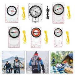 Orienteering Compasses with Ruler, Magnifiers, Reading, Camping Field Compasses