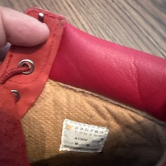Timberland Premium 6 Inch Waterproof Boot Medium Red Nubuck Size 10 Toddler