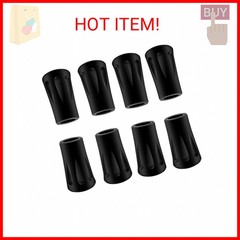 8Pcs Trekking Pole Tips Replacement Protectors, Rubber Feet for Hiking Pole Tips