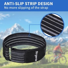 Strgenie Elastic Boot Straps with Anti-Slip Strips, L14.5″xW1.4″, Black-2pcs