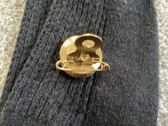 Marbles Brass Pin On Compass Hunting 1″ Diameter