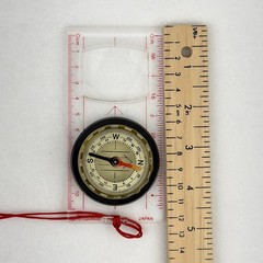 Vintage Tokyo Compass Japan Baseplate Orienteering Hiking Map Reading Navigation