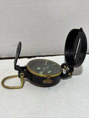 VINTAGE 1950’S OR 60’S ENGINEER PIC LENSATIC COMPASS C-118 NICE L@@K!! + Box