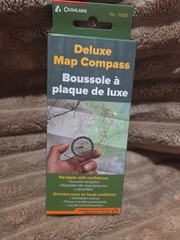 Coghlan’s Deluxe Map Compass, Magnifier, Liquid Dampened Needle, Survival Tool