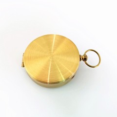 Luminous Pocket Brass Watch Style Military Army Compass Outdoor Camping Keychain