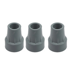 1Pc-3Pcs Rubber Walking Hiking Stick Metal Ferrule Bottom End Cover Cane Crutch