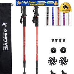 Durable 2-Pack Collapsible Hiking Poles – Adjustable, Lightweight, and Reliable