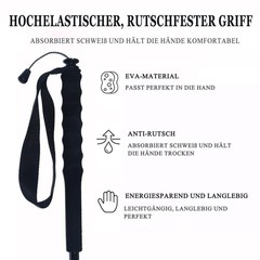 Carbon Fiber Trekking Poles 5 Section Foldable Pair