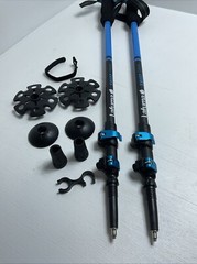 Carbon Fiber Trekking Poles – Collapsible Telescopic Walking Stick 2 Piece Set