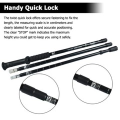2 Pack Aluminum Quick Lock Trekking Poles 53 in Adjustable Hiking Walking Sticks