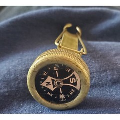 Vintage Brass Pin – Belt Compass Japan