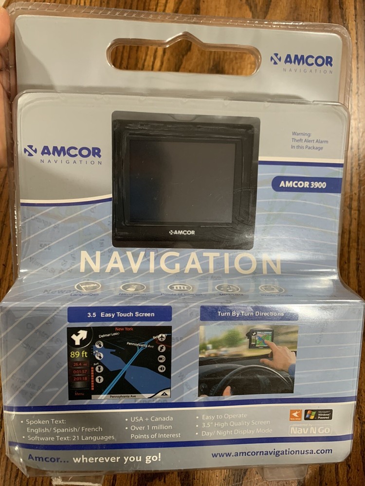 AMCOR 3900 3.5″ PROTABLE GPS (NEW)