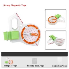 VIGOR Thumb Compass for Map Reading – Multifunction Navigation Compass with Rule