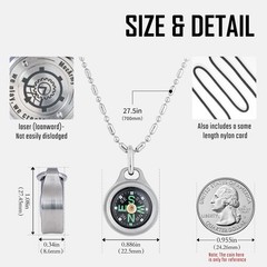 CMP/CMP2 Mini Compass- Meaningful Valentine Birthday Gifts for Men Women, EDC…