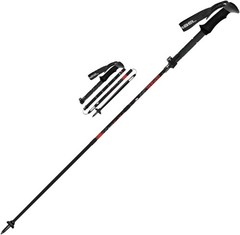 Gabel Explorer Wired F.L. Black Trekking Pole (4583) -Black/Red, BR(D135T)