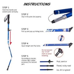 ADJUSTABLE TREKKING POLES
