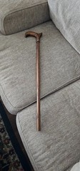 Handmade 31″ Wood Walking Hiking Stick Cane With Wooden Handle