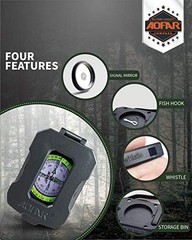 Lensatic Sighting Military Compass AF-4090, Aluminum Alloy Material is