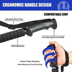 2x Trekking Poles Nordic Walking Hiking Sticks Trekking Po Adjustable Alpenstock