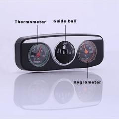 Universal Car Interior 3-in-1 Compass Thermometer Hygrometer Gauge for Dashboard