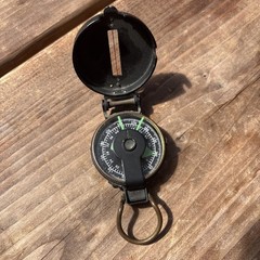 Vintage Engineer Directional Compass – 60s Made in Japan – Patina