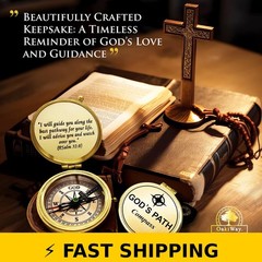 God’s Path Compass Gift for Men & Boys – Inspirational
