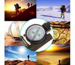 Simple Lensatic Liquid Green Army Military Compass Boy Scouts Hiking Survival
