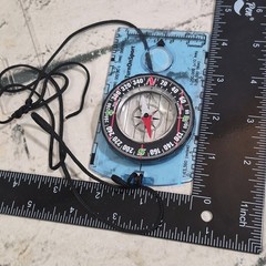 Turn On Sport Compass Clear Blue Orienting Hunting Hiking Exploring