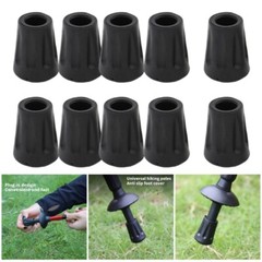 10pcs Outdoor Camp Hikes Protectors Caps Tip Rubber Trekking Poles Rubber Pad