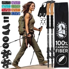 Moisture-wicking Cork Grip Trekking Poles – Adjustable Length for All Hikers